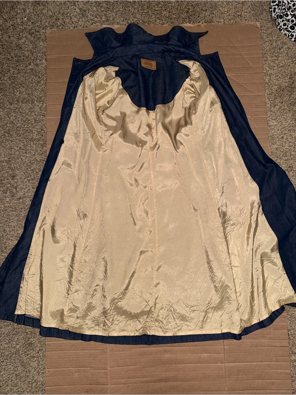 Vintage Levi’s Made in USA Denim Trench Coat Dress M | Denim Duster Trench EUC